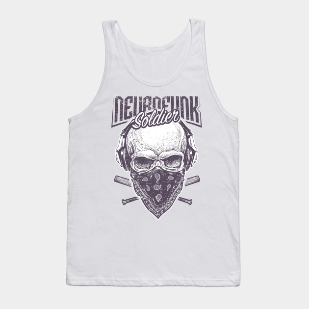 Solider Face Tank Top by MeksFashion